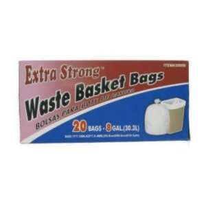  20 Ct 8 Gallon Kitchen Trash Bag Case Pack 24: Automotive