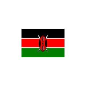 Kenya Flag, 3 x 5, Outdoor, Endura Poly  Sports 