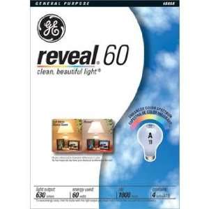  GE Reveal 4 Pack 60 Watt Light Bulbs: Home Improvement