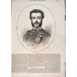   Portrait King Elect Spain Spanish Prince Amadeus 1871