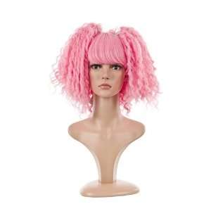  Pink Nikki Minaj Afro Ponytail Wig  Thick Full Fringe 