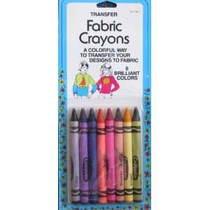  Crayola Transfer Fabric Crayons 8 Brillant Colors Arts 