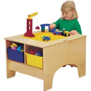    BUILDING ACTIVITY TABLE Duplo compatible w/tubs: Toys & Games