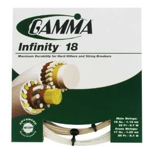    Gamma Infinity 18G Tennis String, Natural