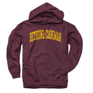  Bethune Cookman Wildcats Maroon Arch Hooded Sweatshirt 