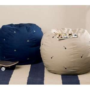    Pottery Barn Kids Embroidered Anywhere Beanbags: Home & Kitchen