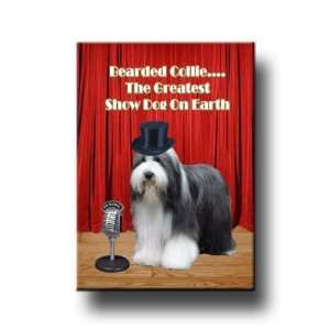 Bearded Collie Greatest Show Dog Fridge Magnet: Everything 