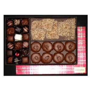 Three Cheers Holiday Chocolates Sampler Gift Box:  Grocery 