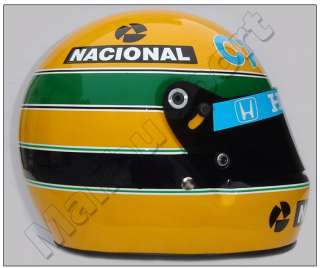 Ayrton Senna 1987 F1 Replica Helmet Full Scale 1:1. Real Photographic 