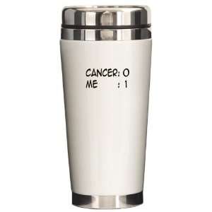  I Beat Cancer Breast cancer Ceramic Travel Mug by 