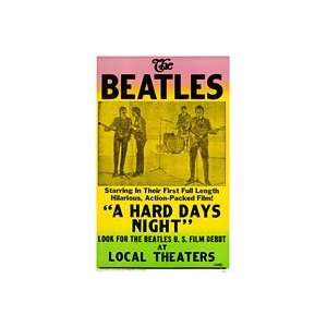 Beatles A Hard Days Night Concert Poster 