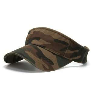   ARMY GREEN CAMO SPORTS VISOR FOREST HAT GOLF CAP HATS: Everything Else