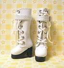 CCT Blythe Dal Azone Doll Shoe Boots Buckle WHITE♥NEW♥