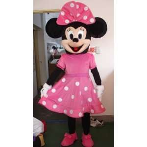 Minnie Mouse Pink Dress Mascot Costume Fancy Dress: Toys 