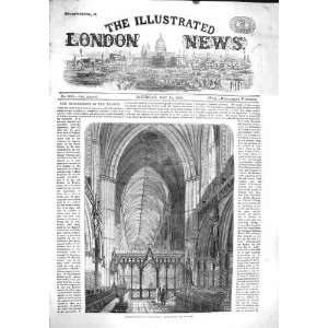  1860 CHOIR LICHFIELD CATHEDRAL ENGLAND ARCHITECTURE