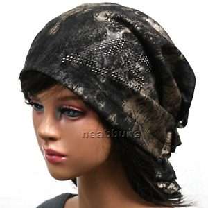 chic BEANIE Headwrap hat cap bandana hats hwLS tortoise  