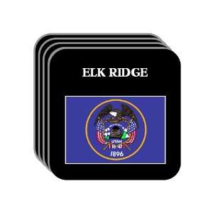 US State Flag   ELK RIDGE, Utah (UT) Set of 4 Mini Mousepad Coasters