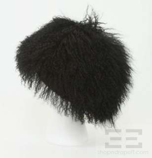 Toria Rose Black Mongolian Lamb Hat, NEW With Tags  