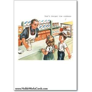  Funny Birthday Card DonT Forget Rubbers Humor Greeting 