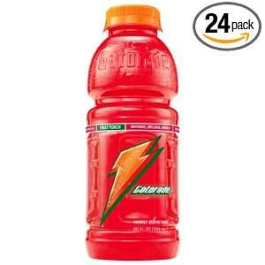 Gatorade Sports Drink, Fruit Punch, 20 Ounce Wide MouthBottles (Pack 
