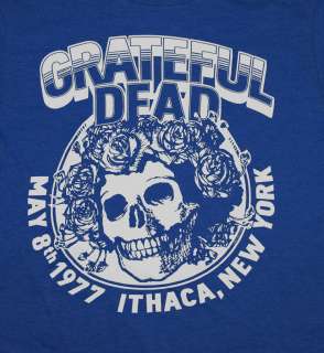 Grateful Dead Ithaca New York 1977 Concert Rock Band Soft T Shirt Tee 