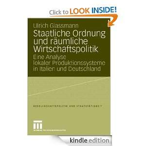 Staatliche Ordnung und räumliche Wirtschaftspolitik: Eine Analyse 