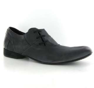  Fly London Macy Black Leather Mens Shoes: Shoes