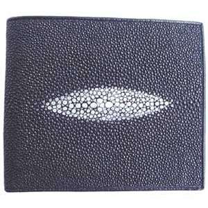  Genuine Stingray Leather Wallet Black 