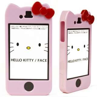 D953 Smart Hello Kitty Bady Pink Full Case For iPhone 4 4s + Screen 