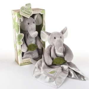  Plush Baby Elephant Rattle Lovie Blanket: Toys & Games