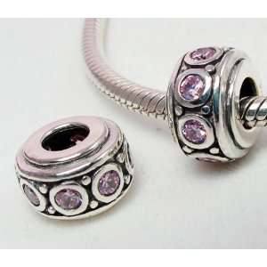  Beads Charms Jewelry Sale) Zirconia Amethyst .925 