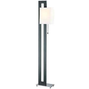  Benito Black Floor Lamp With White Shade: Home Improvement