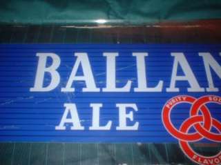 NICE OLD BALLANTINE BEER REVERSE ON GLASS PAINTED SIGN  