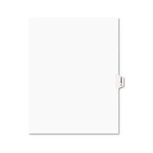   Side Tab Dividers, Exhibit P, Letter, White, 25/Pack