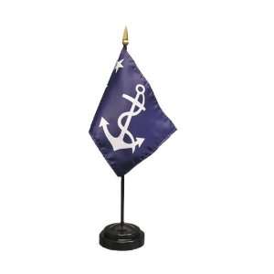  Past Commodore Flag 4X6 Inch Mounted E Gloss Patio, Lawn 