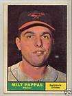 1961 TOPPS #295 MILT PAPPAS BALTIMORE ORIOLES EXCELLENT