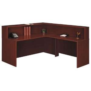 Mahogany L Shaped Reception Desk: Office Products