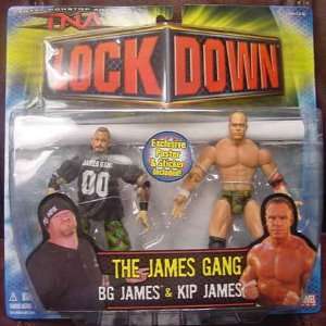  BG & KIP JAMES TNA LOCKDOWN TOYBIZ WRESTLING FIGURE Toys 