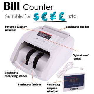 NEW BILL COUNTER CASH CURRENCY MONEY BANKNOTE DIGITAL MACHINE COUNTING 
