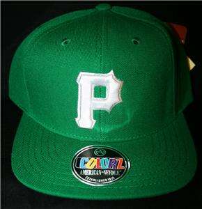 American Needle COLORZ Pittsburgh Pirates Green Snapback Hat Cap FAST 