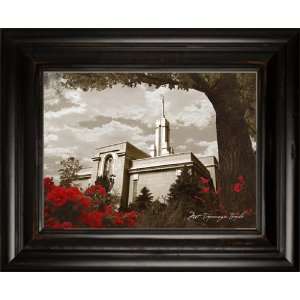  LDS Mount Timpanogos Temple 4 38x31 Double Frame   Framed 