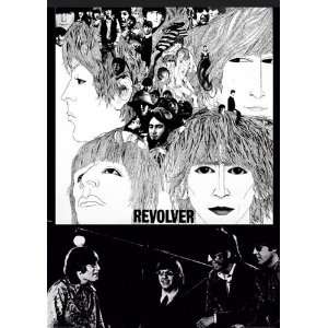 : Beatles Revolver Album Cover John Lennon Paul Mccartney Rock Music 