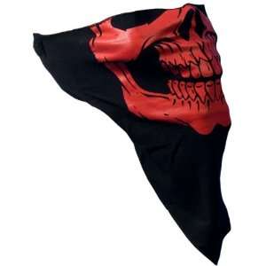  Hot Leathers Face Wrap Red Skull Face Cloth Face Warmer 