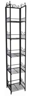 WROUGHT IRON STYLE 5 TIER RACK PLANT STAND NEW  
