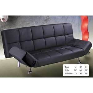  Bica Black Sofa Bed by At Home USA: Home & Kitchen