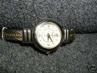Vintage Willow Bay Bracelet Watch Silver Gold Toned  