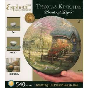 Esphera 360 Thomas Kinkade Stepping Stone Cottage 3 D Puzzle Ball 9 