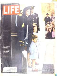 LIFE December 6 1963 Mrs. Kennedy Caroline John Jr.  