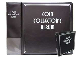 Black BCW Coin Album + 50   BCW Pro 20 Pocket Coin Binder Pages for 