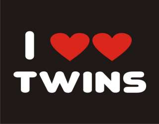 LOVE TWINS Funny T Shirt College Adult Humor Cool Tee  